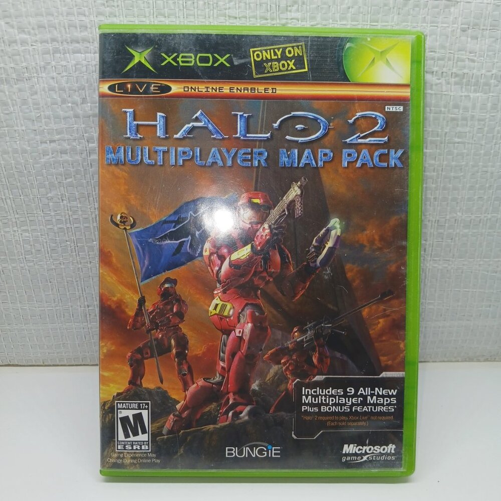 Microsoft Xbox Halo 2 Multiplayer Map Pack, complete no registration card TESTED